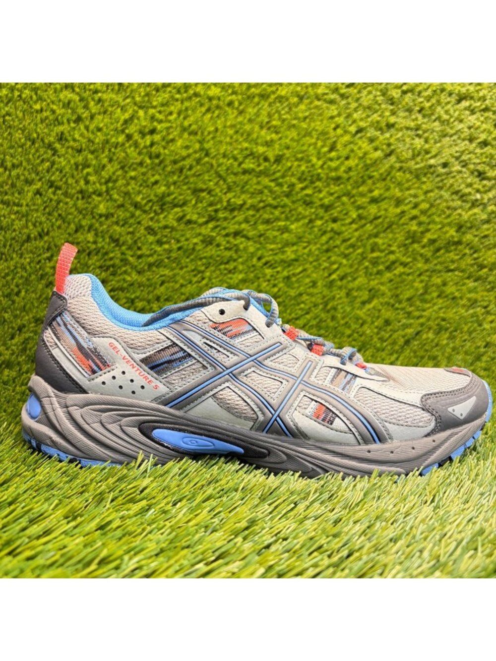 Asics Gel Venture 5 Womens Size 11D Gray Blue Athletic Running Shoes Sneakers